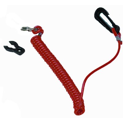 Noodstopclip met spiraalsnoer voor Mariner/Suzuki (oude Mercury vanaf 1986) - 9002904 1 - 9002904