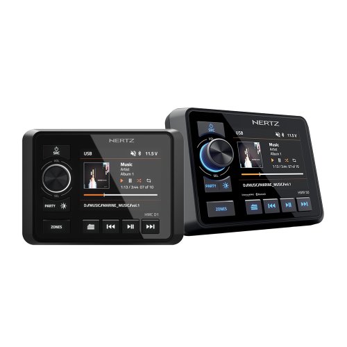 Hertz HMR 50 - FM/USB/BT 4x50 Watt, 3 zones, kit met HMC D1/HMA C1306 - 900380000b hertz hmr50 bundle - 900380000B