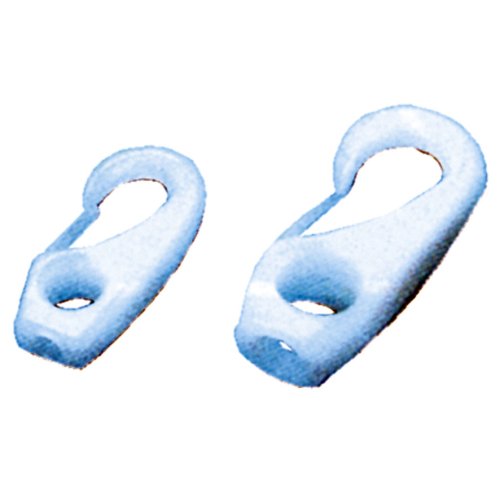 Nylon musketonhaak, 6mm, wit - 9004802 - 9004802