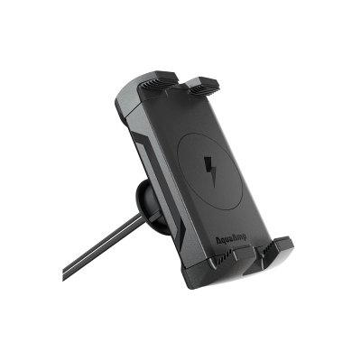 AquaAmp 510-SS Verticale slanke klemhouder, 10W Qi, geen magneet - 900711324 - 900711324