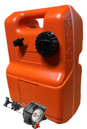 Brandstoftank Kunststof 12l, 400x280x170mm incl. Tankdop met meter - 9008013 - 9008013