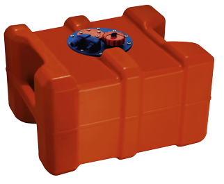Brandstoftank kunststof 40l, met flensplaat en handvatten - 9008040 - 9008040