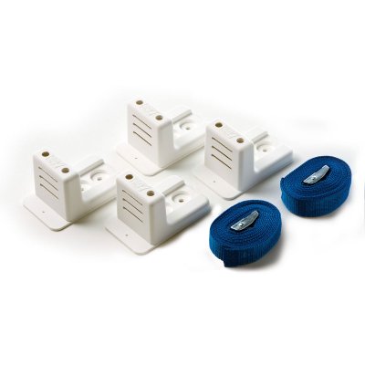 witte bevestigingsset; met beugels en riemen - 9008284 - 9008284