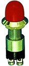 Messing-verchroomde druk (contact) schakelaar, 30A, boorgat &Oslash;14mm, zwarte knop (waterdicht) - 9014848 r 1 - 9014848/N