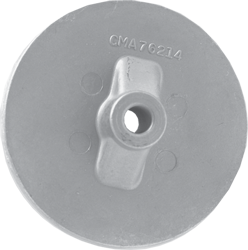 Zink anode Mercruiser/Sterndrive/Mercury outboard, Circular Plate (OEM 76214-5) - 9017007 - 9017007
