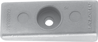 Zink anode Mercury/Mariner/Force/Honda outboard, Wedge (OEM 826134) - 9017023 - 9017023