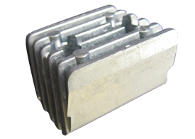 Zink anode Volvo Penta sterndrive, HP transom shield for SXA/DP-X (OEM 873395) - 9017048 - 9017048