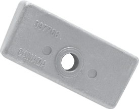 Zink anode OMC/Johnson/Evinrude, Block (OEM 397768) - 9017087 - 9017087