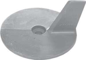 Magnesium anode Yamaha outboard, cutdown skeg (OEM 664-45371-01) - 9017100m - 9017100M