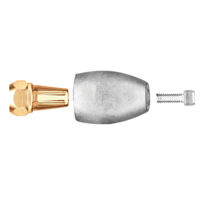 Zink anode Mercruiser/Sterndrive/Mercury outboard, Bravo 3 (>2003), prop nut assembly - 9017240 - 9017240