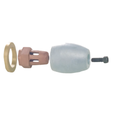 Propeller moer anode 3/4" NC10 compleet - 9017260 - 9017260
