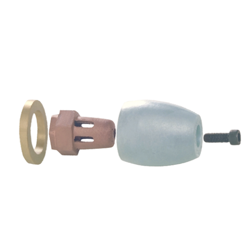 Zink anode Mercruiser/Sterndrive/Mercury outboard, Bravo 2 (>2003), prop nut assembly - 9017286 - 9017286