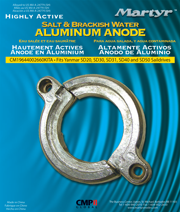 Magnesium anode kit, Yanmar SD20/30/31/40 & 50 Saildrive - 9017518m - 9017518M
