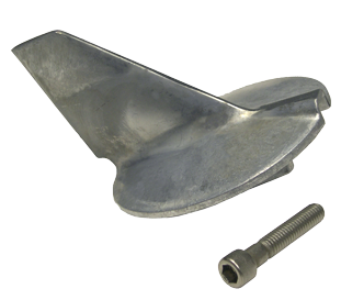 Yamaha Navalloy Trim Tab 200-250hp, 4 stroke anode - 9017694a - 9017694A