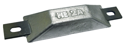 Navalloy European Style Hull Anode; 100x34mm - 9017702a - 9017702A