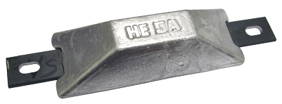Navalloy European Style Hull Anode; 118x45mm - 9017703a - 9017703A