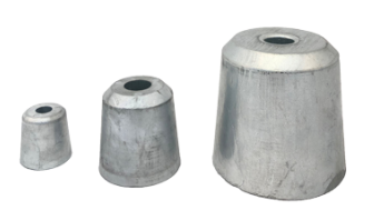 Propeller moer anode Aluminium voor schroefas &Oslash;30mm - 9017830a - 9017830A