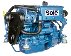 Sol&eacute; Scheepsdieselmotor Mini 29 met Technodrive keerkoppeling TMC40L, R=2.60:1 - 9022026 2 - 9022026