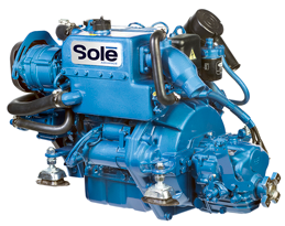 Sol&eacute; Scheepsdieselmotor Mini 33 met Technodrive keerkoppeling TMC60P, R=2.00:1 - 9022032 - 9022032