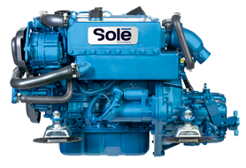 Sol&eacute; Mini 44 Scheepsdieselmotor met Technodrive keerkoppeling TMC60P, R=2.00:1 - 9022042 2 - 9022042