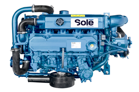 Sol&eacute; Scheepsdieselmotor Mini 62 35 HP met Technodrive keerkoppeling TMC260, R=2.00:1 - 9022050 1 - 9022050