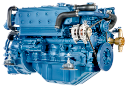 Sol&eacute; Scheepsdieselmotor SM 103 76 HP met Technodrive keerkoppeling TM93, R=2.40:1 - 9022191 - 9022191
