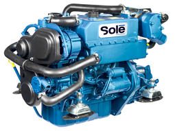 Sol&eacute; Scheepsdieselmotor Mini 55 TURBO met Technodrive keerkoppeling TM345, R=2.47:1 - 9022207 2 - 9022207