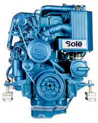 Sol&eacute; Scheepsdieselmotor SDZ 165 TURBO & intercooler, met Technodrive keerkoppeling TM880A, R=2.08:1 - 9022253 3 - 9022253