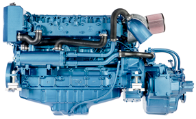 Sol&eacute; Scheepsdieselmotor SDZ 205 TURBO met Technodrive keerkoppeling TM265A, R=2.09:1 - 9022274 3 - 9022274