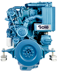 Sol&eacute; Scheepsdieselmotor SDZ 280 TURBO & intercooler, met Technodrive keerkoppeling TM265, R=2.82:1 - 9022283 3 - 9022283