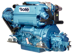 Sol&eacute; Scheepsdieselmotor SK-60 met Technodrive keerkoppeling TMC260, R=2:1 - 9022348 2 - 9022348