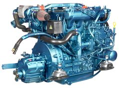 Sol&eacute; Scheepsmotor SK-60 met Technodrive keerkoppeling TM345, R=2.47:1 - 9022350 3 - 9022350