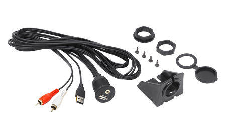 Hertz Hma USB Aux In - Waterdichte aansluiting met USB en 3,5 mm jack - 9025106 1 - 9025106
