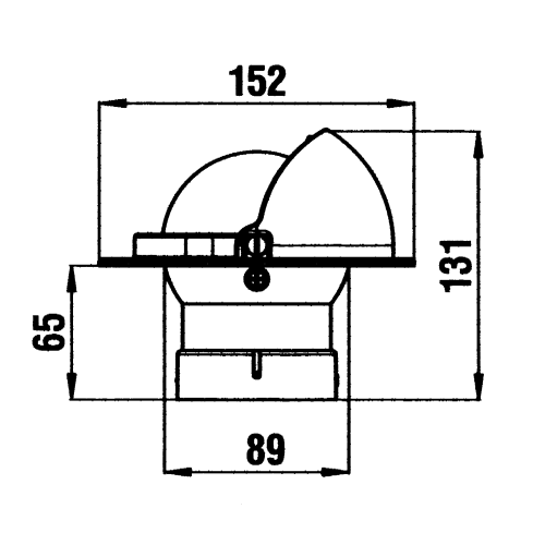 Kompas model 'eXtreme', inbouwkompas, 12V, roos &Oslash;80mm (3")/5&deg; - 9035250 1 - 9035250