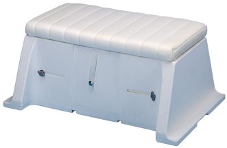 In breedte verstelbare polyethyleen zitbank met kussen - 9038207 1 - 9038207