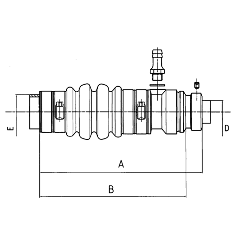 TMF Axiaal schroefasafdichting (glijringafdichting), voor schroefas &Oslash;25mm - 9040125 01 - 9040125