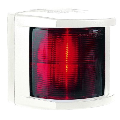 Hella Serie 2984 bakboordlantaarn, 12V/25W, 112,5&deg;, BSH-2NM, wit huis met rode lens - 9041206 - 9041206