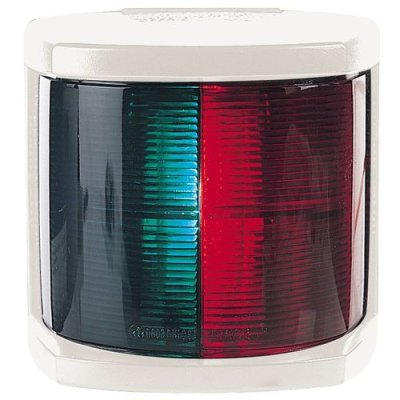 Hella Serie 2984 2-kleurenlantaarn, 12V/2x 25W, 2x 112,5&deg;, BSH-2NM, wit huis, rode & groene lens - 9041208 - 9041208