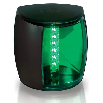 Hella NAVILED-PRO Stuurboordlantaarn, 9-33V, 112.5&deg;, BSH-2NM, zwart huis met groene lens - 9041302 - 9041302