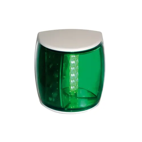Hella NAVILED-PRO Stuurboordlantaarn, 9-33V, 112.5&deg;, BSH-2NM, wit huis met groene lens - 9041302w - 9041302W