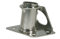 RVS scepterpot 85&deg;, voetplaat L=65mm, B=70-90mm, &Oslash;25mm - 9042185 - 9042185