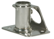 RVS scepterpot 90&deg;, voetplaat L=65mm, B=70-90mm, &Oslash;25mm - 9042190 - 9042190