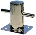RVS Bolder met voetplaat, &Oslash;60mm, 95x120x120mm - 9048330 - 9048330