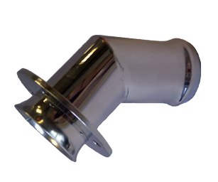 RVS uitlaat huiddoorvoer, &Oslash;40m, 45&deg; - 9048540 - 9048540