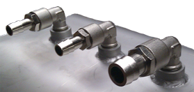 Brandstoftank RVS 50l, 700x200x350mm met gelaste fittings - 9050002 2 - 9050002
