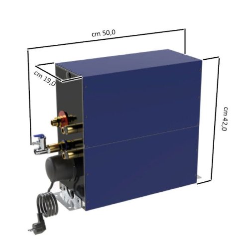 Aluminium scheepsboiler, 1200W/20l, rechthoekig model, gewicht 13kg - 9051620 1 - 9051620