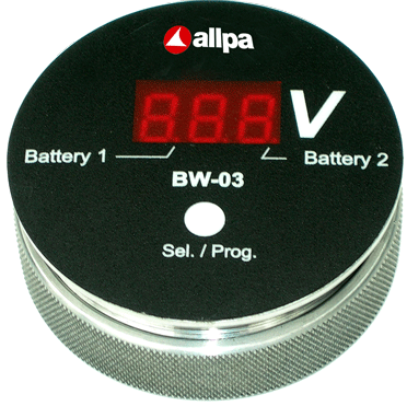 Battery watch monitor model 'BW-03', slimme spanningsmeter voor meerdere accu's, display: rood - 9056182 1 - 9056182