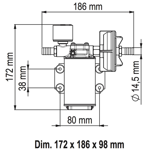 Waterdruksysteem ALL3/E, 12/24V - 906170 1 - 906170