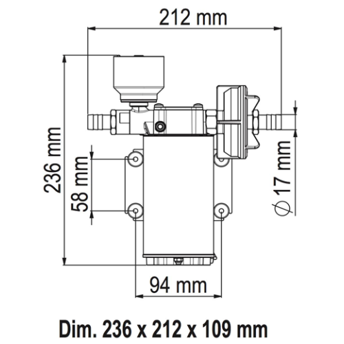 Waterdruksysteem ALL6/E, 12/24V - 906175 1 - 906175