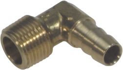 Sierra Brandstoffitting, 90&deg;, 3/8" NPT & 3/8" slang, OMC - 9064307 - 9064307